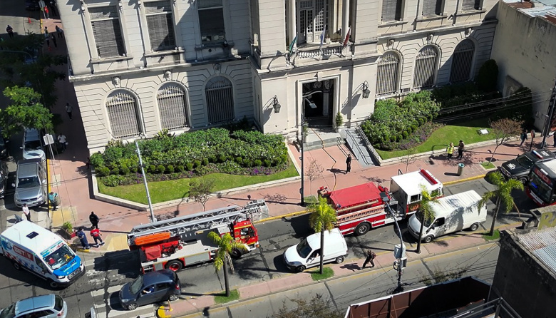 El Sistema de Protección Ciudadana de Tigre ejecutó un exitoso simulacro de evacuación en el centro de la ciudad