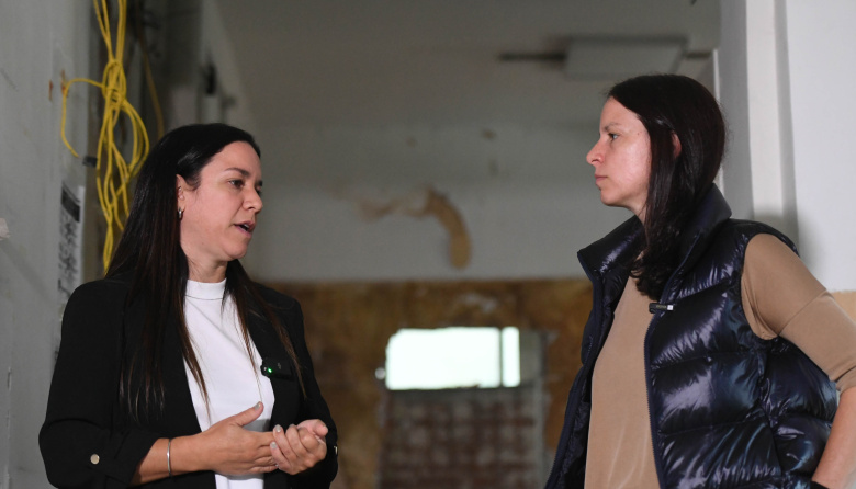 Vicente López: Soledad Martínez presentó las obras del nuevo laboratorio de bacteriología en el Hospital Houssay