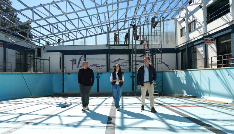 Vicente López avanza con la modernización del natatorio en el CEMINA de Florida Oeste