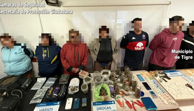 Drogas, armas y siete detenidos en Benavídez: impactantes operativos de la Policía para desarticular una banda que comercializaba estupefacientes