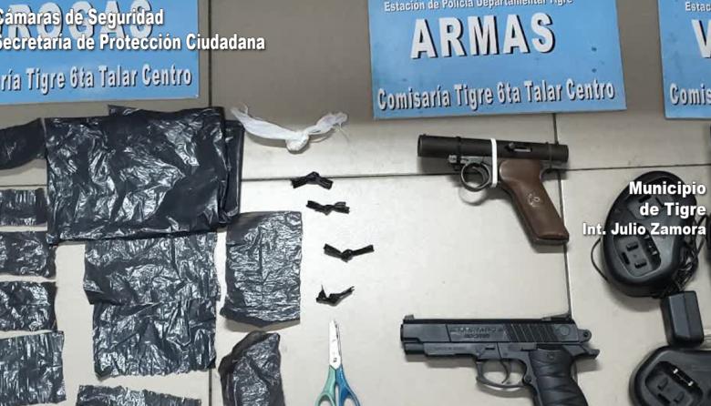 Armas de fuego y estupefacientes: exitosos operativos de la Policía contra el narcomenudeo