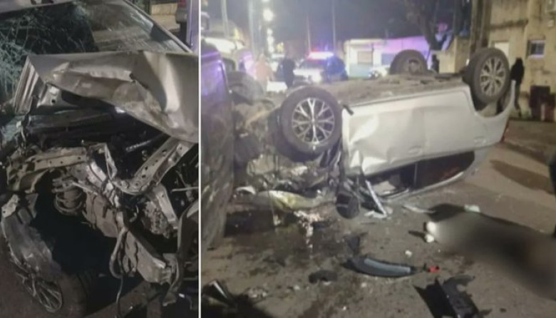 Villa Centenario: robó el auto a un excombatiente de Malvinas, escapó de la Policía y volcó durante la fuga