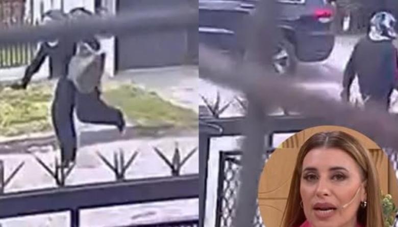 Video: Mariana Brey sufrió un intento de robo de motochorros en pleno centro de Quilmes