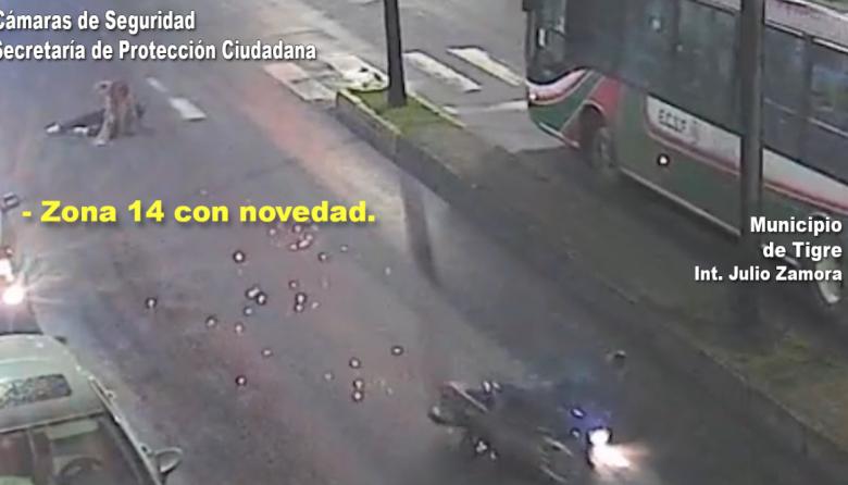Imprudencia al volante: un motorista atropelló a una vecina en Don Torcuato