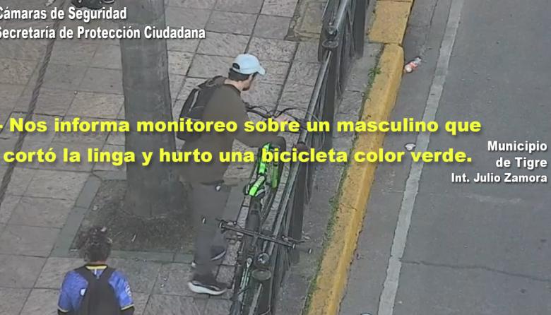 Las cámaras del COT detectaron un ilícito en Tigre centro: un individuo quedó detenido por el hecho