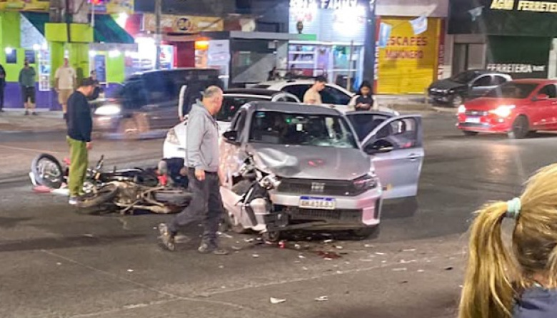 Choque fatal en la Ruta 197: murió un motociclista y una joven quedó en estado crítico