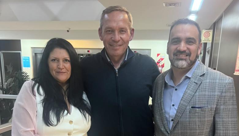 Juan Manuel Laborde Rodríguez acompañó a Fabián Loayza y Viviana Romano en una jornada sobre adopción