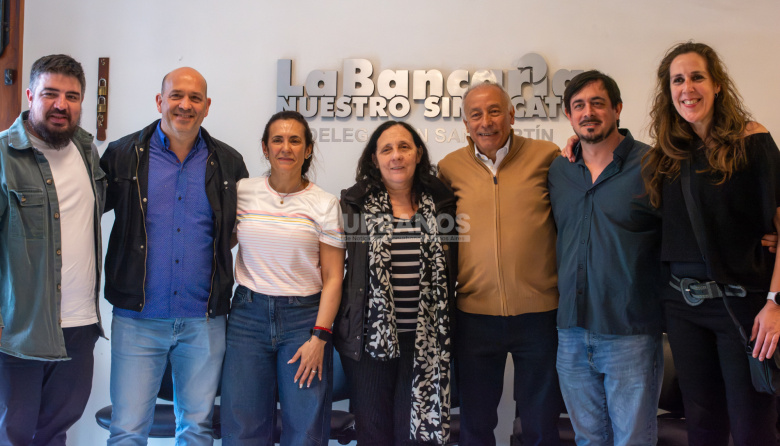 Alejandra Estoup fue recibida por Jorge Deantoni en la delegación de La Bancaria San Martín