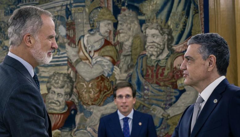 Jorge Macri fue recibido por el rey de España, Felipe VI, y le entregó la Declaración Iberoamericana de Alcaldes y Alcaldesas junto a su par madrileño