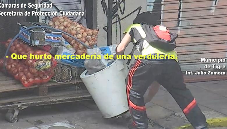 Un individuo fue aprehendido en General Pacheco luego de hurtar mercancía de una verdulería