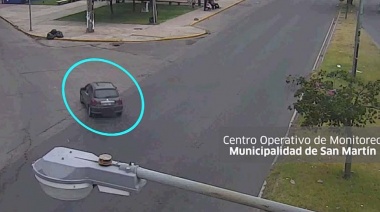 Las cámaras de San Martín permitieron recuperar un auto robado