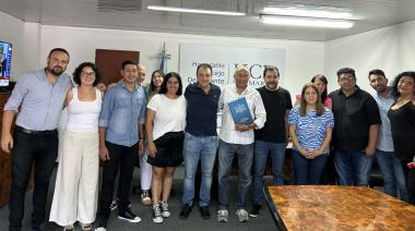 Junto a Fernando Moreira, Jorge Deantoni se reunió con los concejales de Unión por la Patria en rechazo a la privatización del Banco Nación