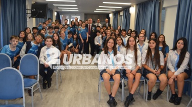 Julio Suarez, ex combatiente de Malvinas, compartió su historia en el Colegio Agustiniano de San Martin