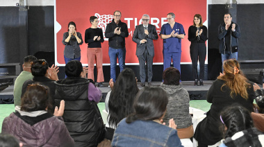 Julio Zamora en General Pacheco: "Queremos poner en valor la solidaridad y la red de contención muy grande que tiene Tigre"