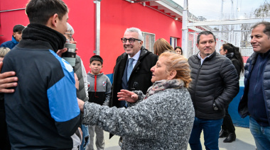 El intendente Julio Zamora recorrió la renovación edilicia del Club Unión y Fuerza Tigre Junior de Don Torcuato