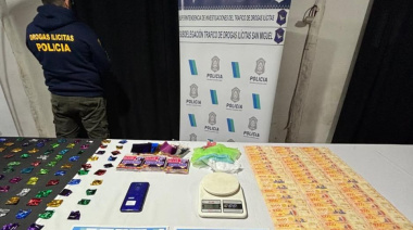 Allanamiento en la ciudad de Grand Bourg: cinco aprehendidos por drogas y tenencia de armas