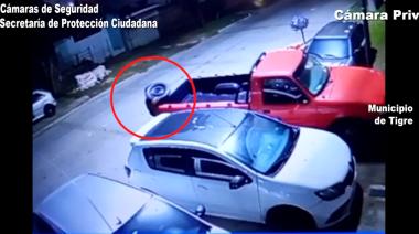 Quedó registrado robando un neumático y fue detenido por el COT