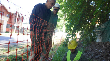 Julio Zamora recorrió obras de gas en Benavídez: "Este es un elemento esencial para la vida cotidiana de los vecinos"