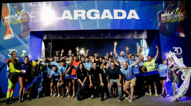 Más de ocho mil personas participaron de la 3ra Milla Nocturna de Malvinas Argentinas