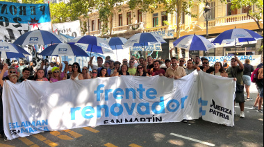 El Frente Renovador de San Martín en la marcha contra la reforma laboral