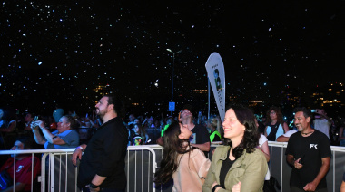 Más de 20.000 vecinos festejaron los 120 años de Vicente López con un gran show de luces y sin pirotecnia