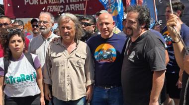 El Sindicato de Municipales de Vicente López acompañó la protesta de la CGT contra el proyecto laboral