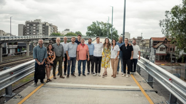 Haedo: ya funciona el nuevo puente sobre las vías del Sarmiento