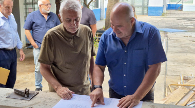 Julio Zamora monitoreó la reforma integral y ampliación de la Escuela Secundaria N° 26 de General Pacheco