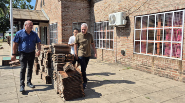 Gestión municipal: avanzan las obras de infraestructura escolar en el Jardín de Infantes N°919 de Ricardo Rojas