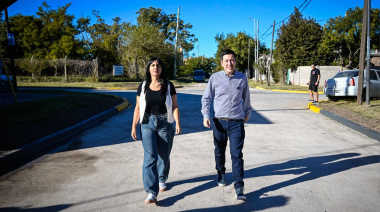 Nardini habilitó una nueva pavimentación en Ing. Adolfo Sourdeaux