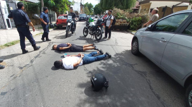 Entradera, fuga y choque: Cayeron tres ladrones con auto mellizo