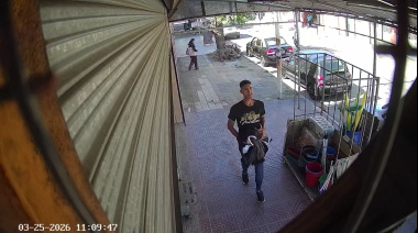 Robo en un local de ropa: Todo quedó filmado