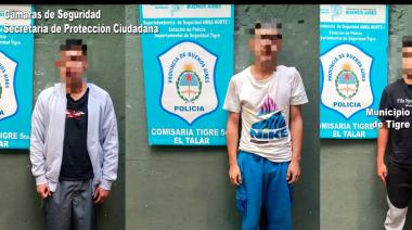 Motochorros detenidos en Don Torcuato luego de un eficaz seguimiento mediante las cámaras del COT
