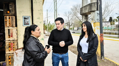 Nardini habilitó las obras de repavimentación integral de la calle Hooke