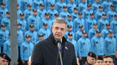 Jorge Macri ante a 1.200 cadetes de Policía y Bomberos: "No nos da lo mismo que alguien usurpe lo que no le pertenece"