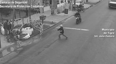 Imágenes sensibles de una imprudencia peatonal que casi termina en tragedia