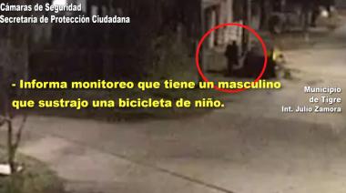 Hurtó una bicicleta de niño en la madrugada y quedó detenido por el COT