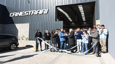 Julio Zamora acompañó la inauguración de la nueva planta de la empresa Canestrari Hermanos en Tigre