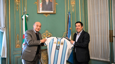 Nardini se reunió con el embajador de Argelia