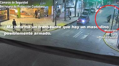 Un sujeto deambulaba en bicicleta y armado por Benavídez: quedó detenido por el COT