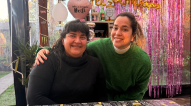 Abigail Mercado visitó la Biblioteca Leonardo Favio y conoció el trabajo de sus integrantes