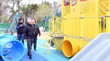 Julio Zamora monitoreó la renovación que el Municipio de Tigre lleva adelante en un espacio público en Villa La Ñata - Dique Luján