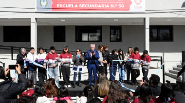 En Rincón de Milberg, Julio Zamora inauguró la ampliación y renovación de la EES N°50 y la EP N°27