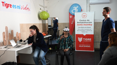 Realidad virtual: la innovadora tecnología del Municipio de Tigre que complementa la recuperación de pacientes con y sin discapacidad