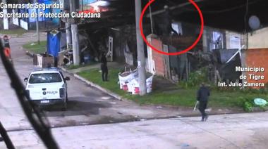 Un roba cables fue detenido por el COT cuando intentaba escapar por los techos de las viviendas en el barrio Cina Cina