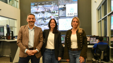 Petrillo y Quiñoa visitaron el centro de monitoreo más avanzado del país