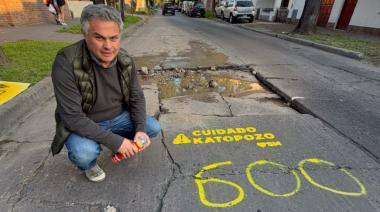 Santiago Medrano pintó el Katopozo número 600 en San Martín