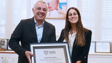El Municipio de Tigre reconoció como Personalidad Destacada del Deporte a Agostina Alonso, campeona mundial con Las Leonas