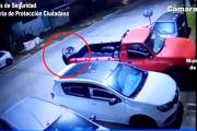 Quedó registrado robando un neumático y fue detenido por el COT