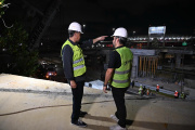 En un megaoperativo nocturno colocaron vigas de 45 toneladas para ampliar el Puente Labruna sobre Cantilo